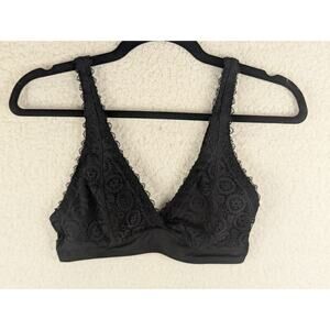 SO Bralette Size M Convertible Intimates Bra Wireless Black Lace